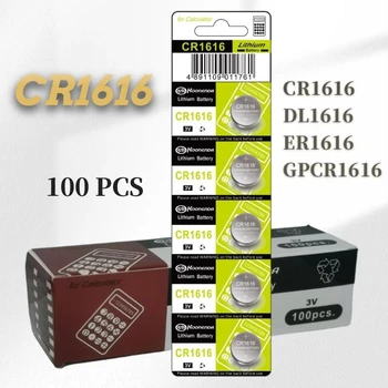 100buc CR1616 3V Baterii cu Litiu de Protecție a Mediului Baterie Buton pentru Alarma Auto Cheie de la Distanță