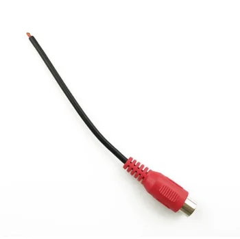 12cm Universal RCA Feminin Linie Audio Difuzor Conector de Cablu Plug Cablu de Alimentare Adaptor de Cablu Roșu
