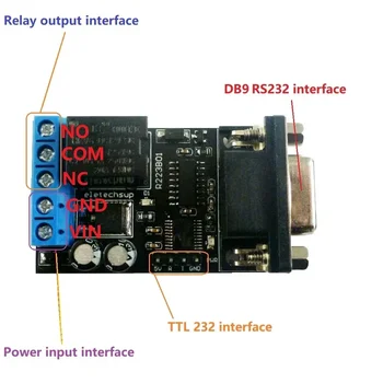 12V DC PC COM DB9 RS232 Port Serial Întârziere Pentru ARM MCU UART Control de la Distanță Comutator de Bord Arduino Module NOI