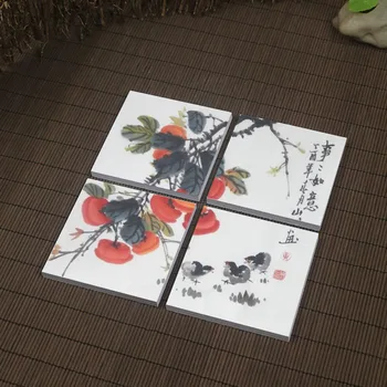 1buc Caligrafie Hârtie de Orez Gol Cultural Perete Decorativ Stil Chinezesc Tradițional Scrie Tablou Retro Creative Pătrat Mic