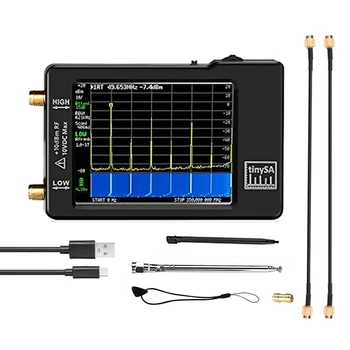 2.8 Inch Touch Ecran Analizor de Spectru De 0.1 MHZ-350MHZ Și UHF de Intrare Pentru 240MHZ-960MHZ Analizor de Frecventa Negru