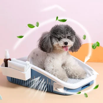 2021 mai Nou Animal de Companie de Interior, Consumabile NOI Portabil Câine de Toaletă din Plastic Dublu Strat Câine Pad de Formare Pisica Catelus Pipi Toaletă