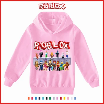 2023 Popular Joc Roblox Anime Desene animate Băieți și Fete Mari Imprimate Pulover cu Maneca Lunga pentru Copii Hanorac Ziua de Halloween, Cadou