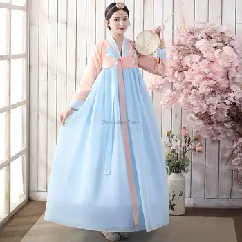 2023 tradiționale hanbok costum de femei coreene performanță hanbok de dans de sex feminin stil popular curtea elegant de zi cu zi costum rochie s688