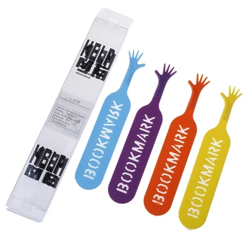 4 buc/set Colorat din Plastic Marcaje Set Creatie Copii Cadou de Papetărie Despre 2.75*0.7*15cm