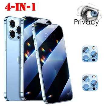 4 În 1 de Confidențialitate Sticlă de Protecție pentru IPhone 13 Pro Max 11 14 Pro 12 Mini Anti-Spy Sticla Temperata Pentru IPhone 12 Pro 11 Pro Max