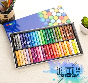 48 Culori/Set de Forma Rotunda 70*11mm Ulei Pastel pentru Artist Elevii Desen Stilou Școala de Papetarie Rechizite Ceara Creion