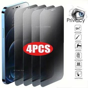 4buc Anti-Spy Ecran Protector Pentru iPhone 15 14 Pro Max Confidențialitate Sticla Temperata Pentru iPhone 13 12 11 Pro XS Max XR 7 8Plus Sticlă