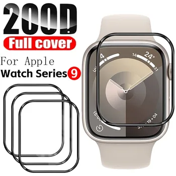 5-1buc Folie de protectie Ecran pentru Apple Watch Seria 9 41mm 45mm Plin de Acoperire de Film Protector de Ecran Nu Geam pentru Seria 9