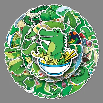 50Sheets Drăguț Animal Creator de Desene animate Crocodil Autocolante Valiza Casca Frigider Notebook Autocolante Cadouri pentru Copii Jucarii