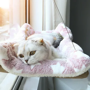 Aeriene Agățat Pisica Scaunul Accesorii Hamac Alpinism Sunny Pat animale de Companie Casa de Rulment Cadru Fereastră 20kg Cuib Pisoi Pisici