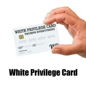 Alb Negru Privilegiul De Card De Card De Credit Atu Totul Oficial Cursei Gag Noutate Portofel Dimensiune De Colectie Laminat Cadou