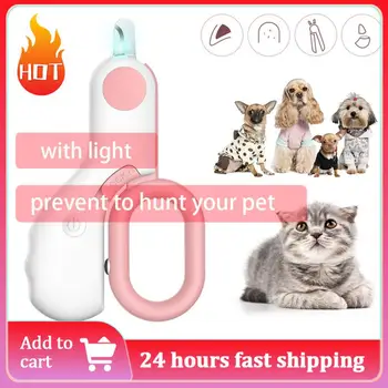 Animale de Companie profesional Nail Clipper Lumina LED-uri de animale de Companie de Unghii mașină de Tuns Gheare Intretinere Foarfece Pentru Câini de talie Mică Pisici Foarfece Câine Accesorii