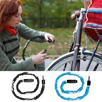 Anti-Furt Bicicleta Lacate de 4 Cifre Resetabile de acces fără cheie de biciclete de blocare de Securitate Portabil Grele motocicleta blocare de siguranță pentru E-Bike
