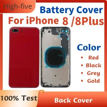 Baterie de înaltă Calitate Acoperă Pentru iPhone 8 8G Pentru iPhone 8Plus 8P 8 Plus Capacul din Spate Caz Locuințe Caz, Cu Mijlocul Șasiului
