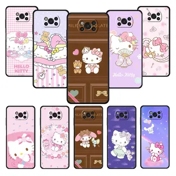 Bomboane de ciocolată Hello Kitty Si Melodia Mea de Caz Pentru Xiaomi POCO X3 NFC X4Pro M3 C40 pentru Km 12 11 10 10T 8 Nota 10 Lite 11Ultra 11T Pro