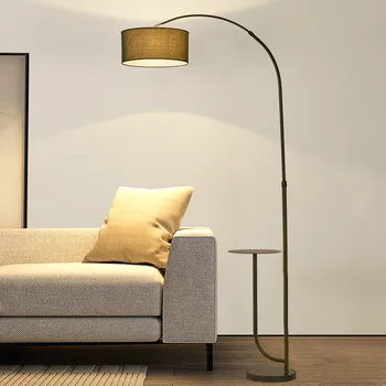 canapea dormitor, sala de mese simple, moderne, confortabile, în stil Nordic masă de cafea lampa de podea E27 Metal Negru Material în Picioare de Lămpi