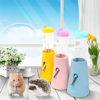 Creative Hamster Suport Sticla De Apa De Alimentare Cu Apă Consumabile Pentru Animale De Companie Sticla De Apa Arici Alimentator Ceramice Hamster Distribuitor De Apă