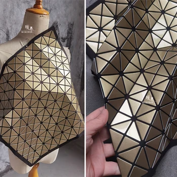 Creative Paiete Saci de Tesatura de Aur de Lumină Oglindă Triunghi DIY Patch-uri de Modelare Sac de Proiectare Faza de Decor Designer de Haine Tesatura