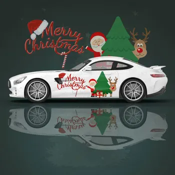 Crăciun Fericit, Moș Crăciun Caroserie Autocolant Auto Partea Decal Autocolant Proteja Autocolant Auto Autocolante Decorare Accesorii Cadou