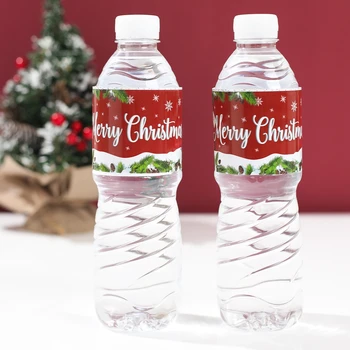 Crăciun Sticla De Apa Etichete An Nou Fericit Decor Etichete Autocolante Moș Crăciun De Crăciun Fulg De Nea Pentru Petrecerea De Craciun Decoratiuni
