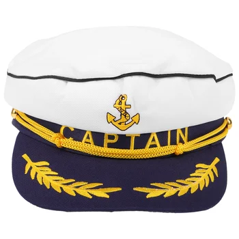 Căpitanul Cosplay Pălăria Căpitan Iaht Pălăria Căpitan Costum Pălărie Brodată Pălărie De Marinar