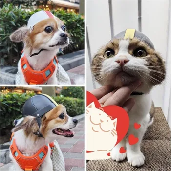 Căptușeală de spumă de Companie Căști Portabile Capitonat ABS Greu Casca Reglabila Culori Frumoase Pălărie pentru animale de Companie Pisica