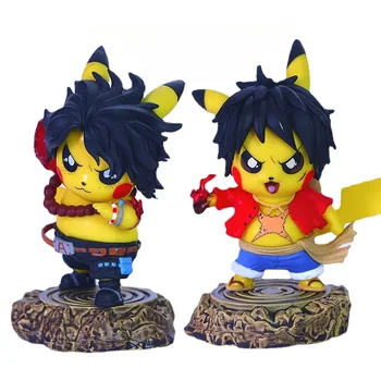 De Brand Noi, Originale, Animație Cifre Pikachu Monkey D Luffy Portgas D. Ace Anime-Ul Japonez De Stil Diferite Modele De Ornamente Papusa