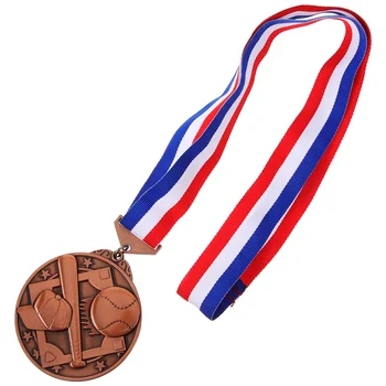 Decorative de Baseball Medalie de Joc de Sport Agățat Medalia Rotund Medalia de Recompensa cu Panglică