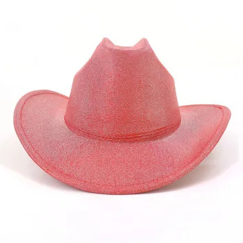 Disco Pălărie de Cowboy Glitter Pălării de Petrecere Disco Pălărie Cowgirl Distracție Costum Unic Accesoriu