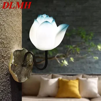 DLMH Contemporane Lotus Lampă de Perete de Artă Living Dormitor Camera de Ceai Coridor de Lumină Decorativă