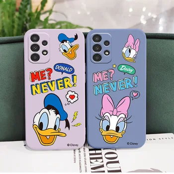 Donald Duck, Minnie Caz de Telefon Pentru Samsung Galaxy A73 A72 A53 A52S A42 A33 A32 A23 A22S A21S F13 Lichid Coarda Acoperi