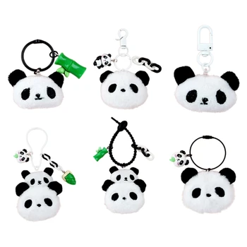 E0BF Panda Breloc Jucărie de Pluș Ornament pentru Poseta Geanta Rucsac Geantă de mână de Decor