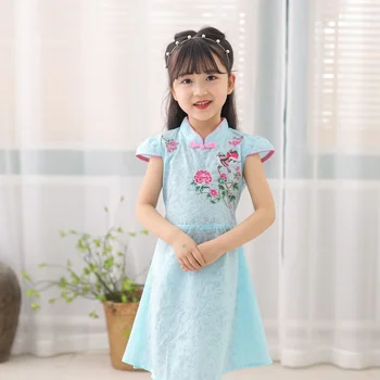 Fetelor Hanfu Rochie de Printesa, Fusta, Tang Stil Hanfu, Chineză Stil de Îmbrăcăminte pentru Copii, Broderie, de Mijloc și de Școală Primară