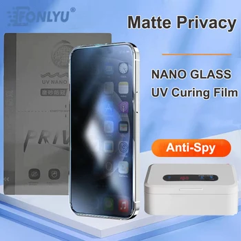 FONLYU NANO Sticlă UV Confidențialitate Film Pentru Telefon Mobil cu Ecran Curbat Protector Anti-Peeping Hidrogel Filme Mașină de Tăiere Plotter
