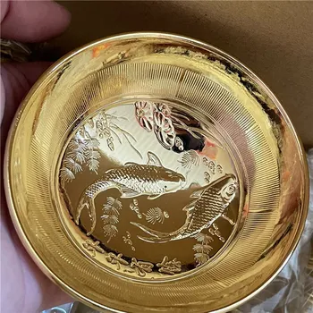 Golden Bowl Set de Trei Piese în Fiecare An Există Mai mult Decât Tipărite Vasul de Aur Suveniruri Pesti Momofuku Set de Trei Piese