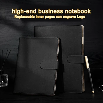 (Gratuit Logo Gravură) A5/B5 Piele de Înaltă calitate volante Notebook-uri, intalniri de Afaceri Minute, Agende, Student Notebook Subiect