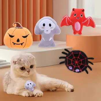 Halloween Catnip Jucarii Interactive Umplute, Jucării De Ros, Pisoi Pisici Plictiseala Relief Dinți De Curățare Interioară Consumabile Pentru Animale De Companie