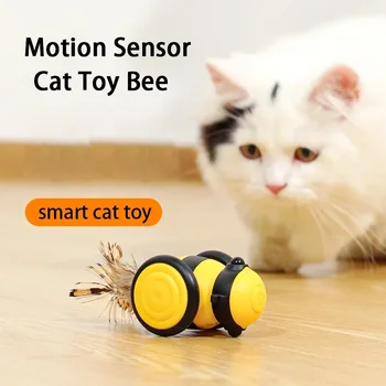 Inteligent inducție interactive jucărie pisica automate electronice de joaca cat de încărcare USB jucării pentru animale de companie