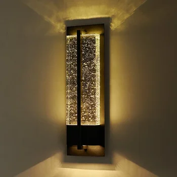 Living Modern lux lumini de Perete cu bule de Aer K9 Cristal Decor Acasă Tranșee Coridor iluminat Dormitor noptieră cu lampă de Perete