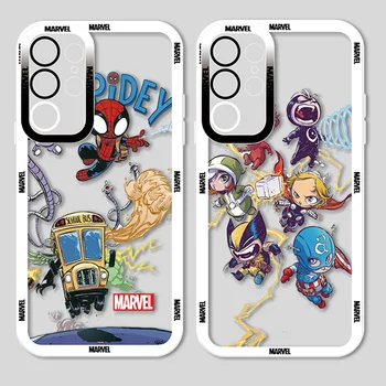 Marvel Mini Avengers Pentru Samsung Galaxy S23 S22 S21 S20 FE Ultra Plus S10 A11 A23 Lite 5G Angel Eyes Caz de Telefon