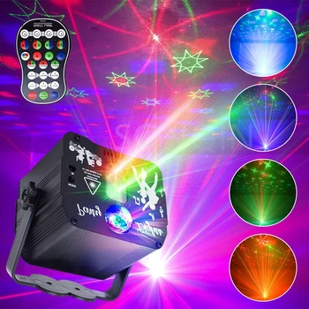 Mini LED Laser Lampa USB 5V Sunet Activat Strobe DJ Disco Etapa Lumina RGB Bec Proiector Proiector,Pentru Petrecerea de Crăciun KTV