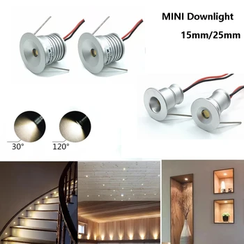 Mini Reflector LED 1W IP65 Încastrat corp de Iluminat Interior 12V Estompat Spot de Lumină Lampă de Tavan Vitrina Display Iluminat Scara