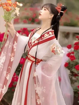 Noi Antice Hanfu Femei Stil Chinezesc Cosplay Costum de Nord Și de Sud Dinastii Set Complet Hanfu Rochie
