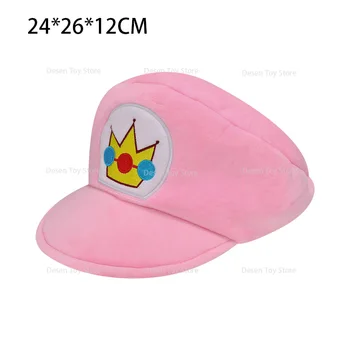 Noi Mario Pluș Printesa Peach Pălărie Roz Cosplay Capace Cadouri pentru Adulti, Copii Jucării Partid