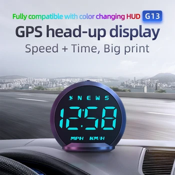 Noile GPS-ul G13 Head Up Display Pentru Masina Vitezometru Digital HUD Plug and Play Font Mare, Electronice Auto Accesorii
