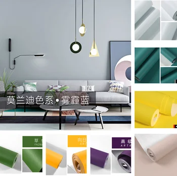 Nordic Pur stil strat din Fundal Gri minimalist modern, camera de zi dormitor magazin de îmbrăcăminte TV de fundal de hârtie de perete