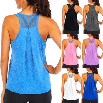 Nouă Femei Vrac Sport de Funcționare T-shirt ochiurilor de Plasă Respirabil Sală de Yoga, Camasi cu Maneca Scurta de Formare de Fitness Antrenament Sport Top
