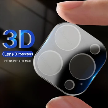 Pentru Iphone 15 Pro Max Cazul 1-3PCS 3D Curbat Camera Protector de Acoperire Iphone15 Ipone Ifon 15Pro ProMax Plus Sticla Capac Obiectiv