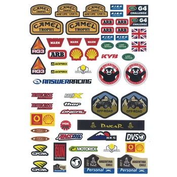 Personalizat Impermeabil Logo Eticheta Autocolant Decorativ pentru 1/10 Masina RC TraxxasTrx4 Defender Bronco Trx6 D110 AXIAL Scx10II 90046